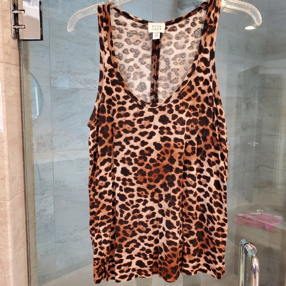 LEOPARD TANK TOP SZ XS